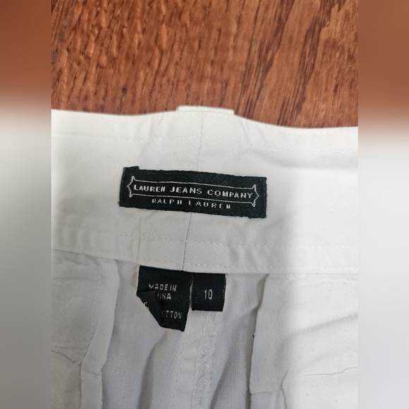 Ralph Lauren Cream Capris Lightweight Resort Style - Picture 6 of 6